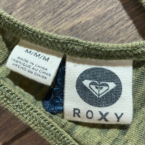 Roxy Green Tank Top, Singlet, Size Medium - Picture 6 of 7